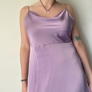 NTW VILA Lilac Silky Maxi Dress | EU 44 (US L)